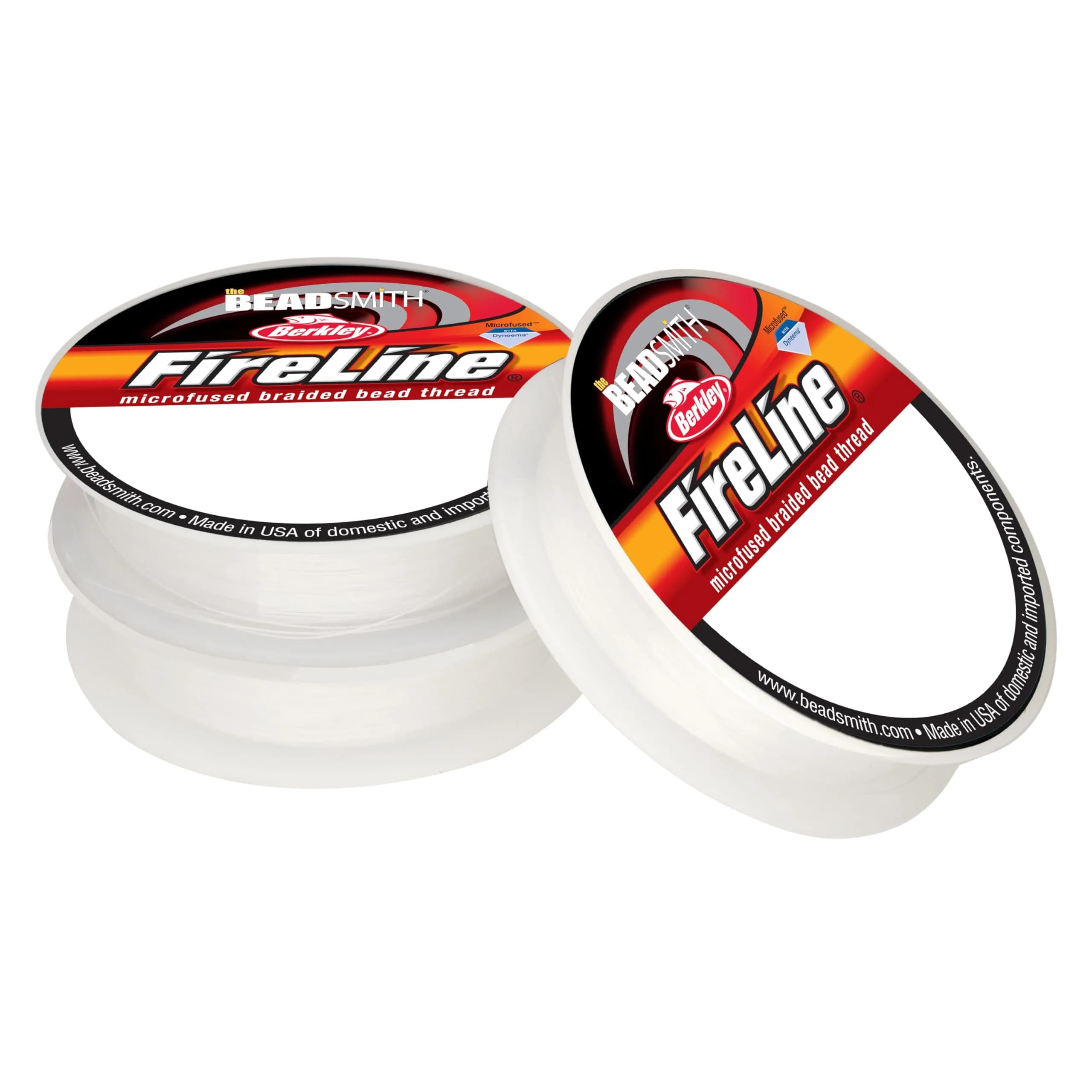 The Beadsmith Fireline Micro-Fused Braided Thread 3-Pack | Strong Dyneema Beading Thread for Jewelry - main product image