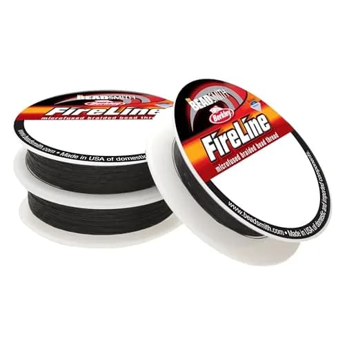 The Beadsmith Fireline Micro-Fused Braided Thread 3-Pack | High Tensile Strength, Assorted Sizes & Smoke Grey thumbnail 1