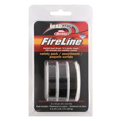 The Beadsmith Fireline Micro-Fused Braided Thread 3-Pack | High Tensile Strength, Assorted Sizes & Smoke Grey thumbnail 8