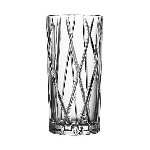 Orrefors City Highball Glass Set of 4 | 12 Fl Oz, Asymmetric Design, Crystal Glassware for Cocktails & Water thumbnail 4