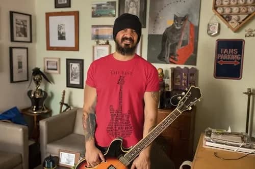 Customised Perfection Guitar Legends 1959 American Standard Stratocaster T-Shirt | Classic Rock & Blues Tribute (70-120 chars) thumbnail 5
