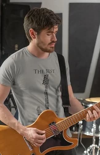 Customised Perfection Guitar Legends 1959 American Standard Stratocaster T-Shirt | Classic Rock & Blues Tribute (70-120 chars) thumbnail 6