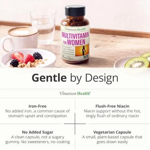 Vimerson Health Women's Multivitamin 60 Capsules | Methylated B Vitamins, Chelated Minerals, Bioavailable D3 for Focus & Energy thumbnail 7