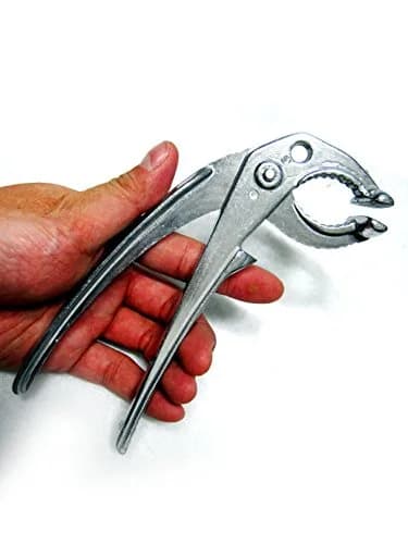Pot Grabb Aluminum Tongs for Hot Pot & Oven, Silver | Light & Professional-Grade thumbnail 3