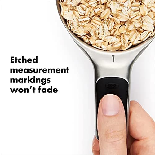 OXO Good Grips 8 Piece Stainless Steel Measuring Cups and Spoons Set | Magnetic Handles, Etched Markings, Dishwasher Safe thumbnail 6