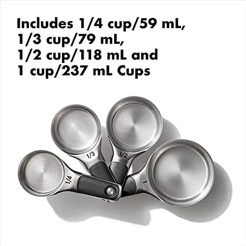OXO Good Grips 8 Piece Stainless Steel Measuring Cups and Spoons Set | Magnetic Handles, Etched Markings, Dishwasher Safe thumbnail 2