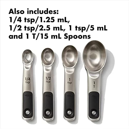 OXO Good Grips 8 Piece Stainless Steel Measuring Cups and Spoons Set | Magnetic Handles, Etched Markings, Dishwasher Safe thumbnail 3