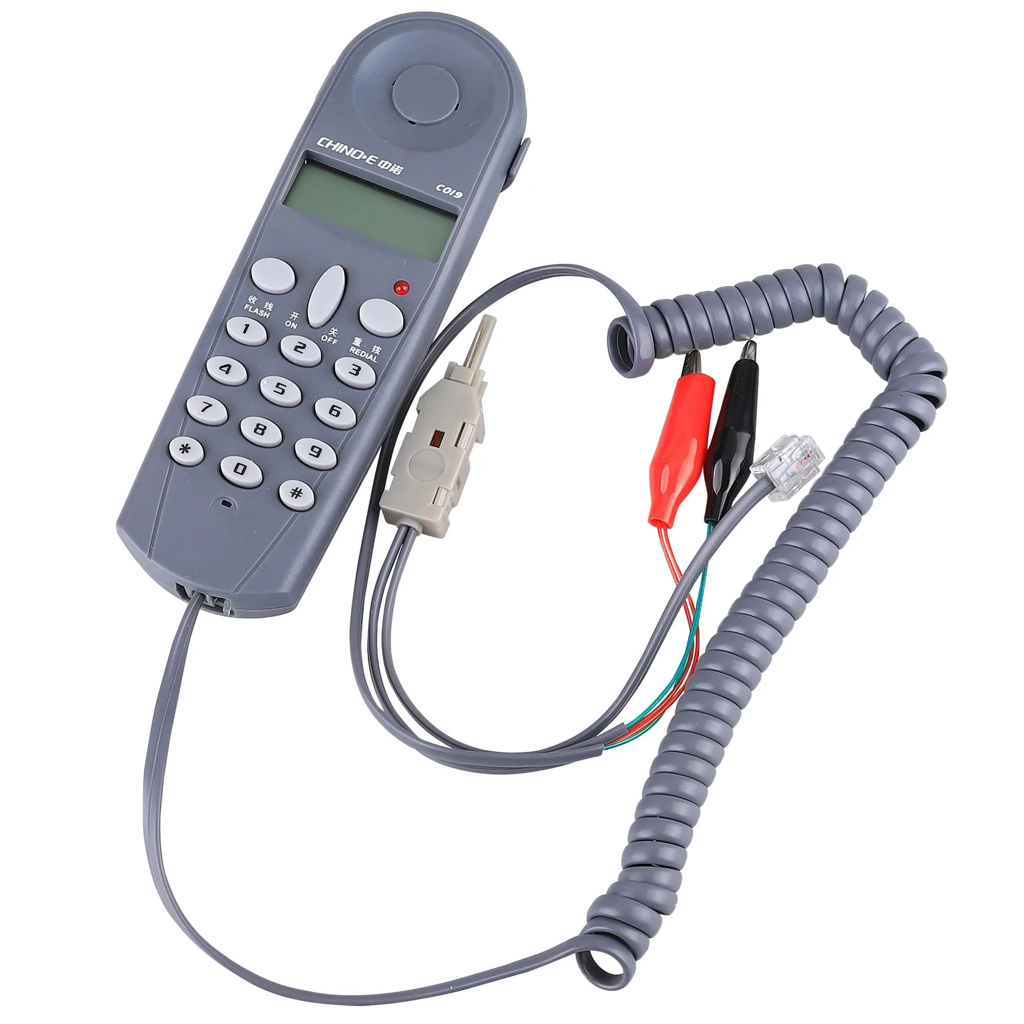 Cruiser C019 Telephone Line Network Cable Tester with Connectors and Joiner | Handheld Lineman Tool