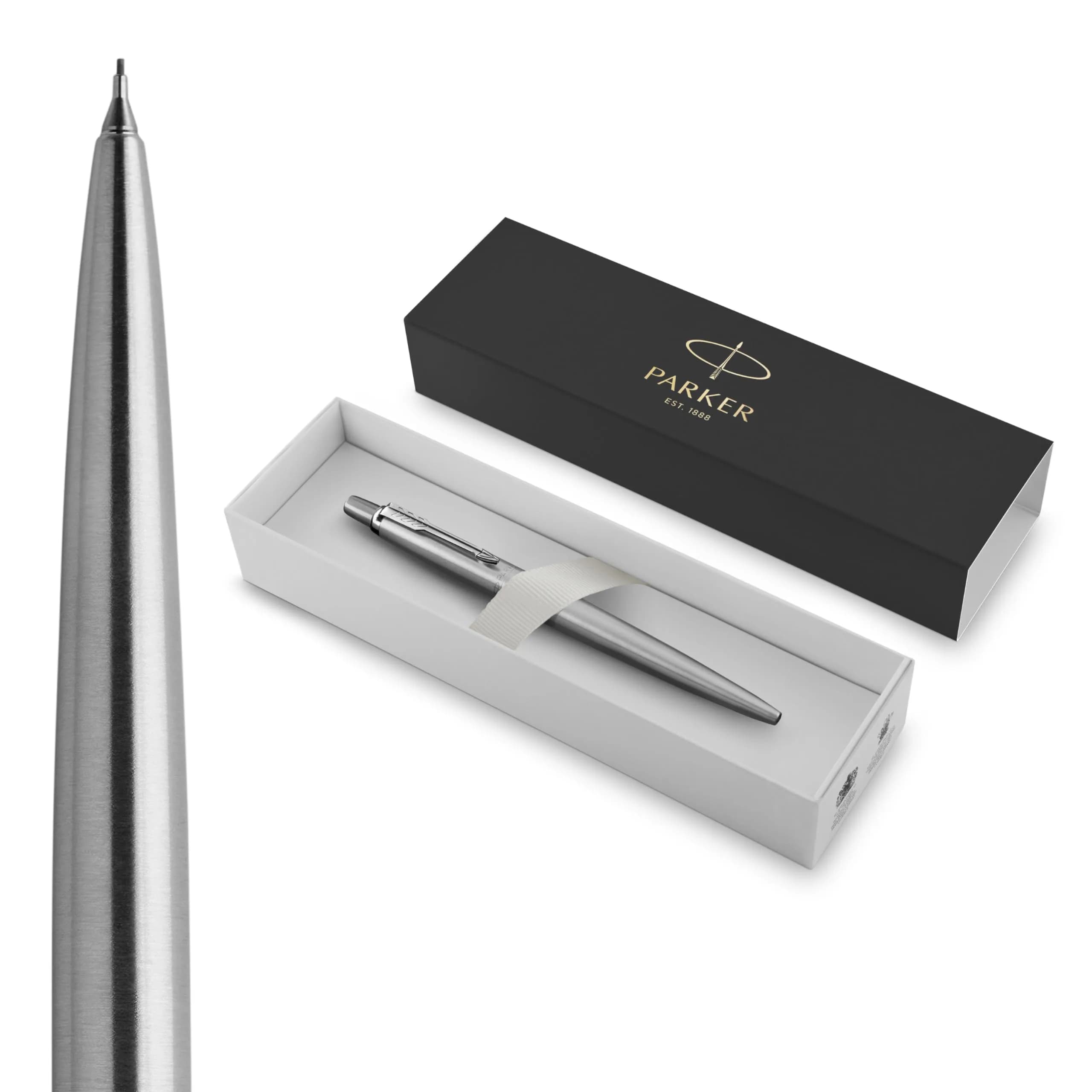 Parker Jotter Stainless Steel Mechanical Pencil 0.5mm HB #2 | Smooth Writing, Signature Design — Mechanical Pencil
