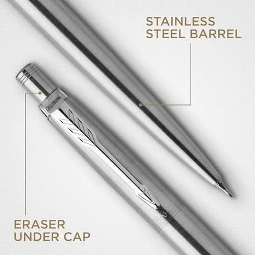 Parker Jotter Stainless Steel Mechanical Pencil 0.5mm HB #2 | Smooth Writing, Signature Design thumbnail 5