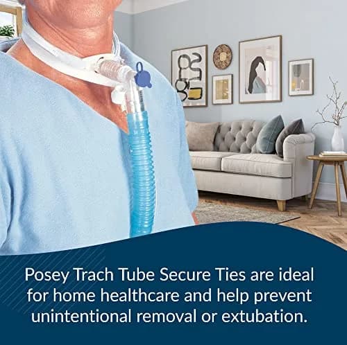 Posey 8196M Trach Tube Secure Tie, Medium Size, Pack of 12 | Secure Fit for Tracheostomy Care thumbnail 5