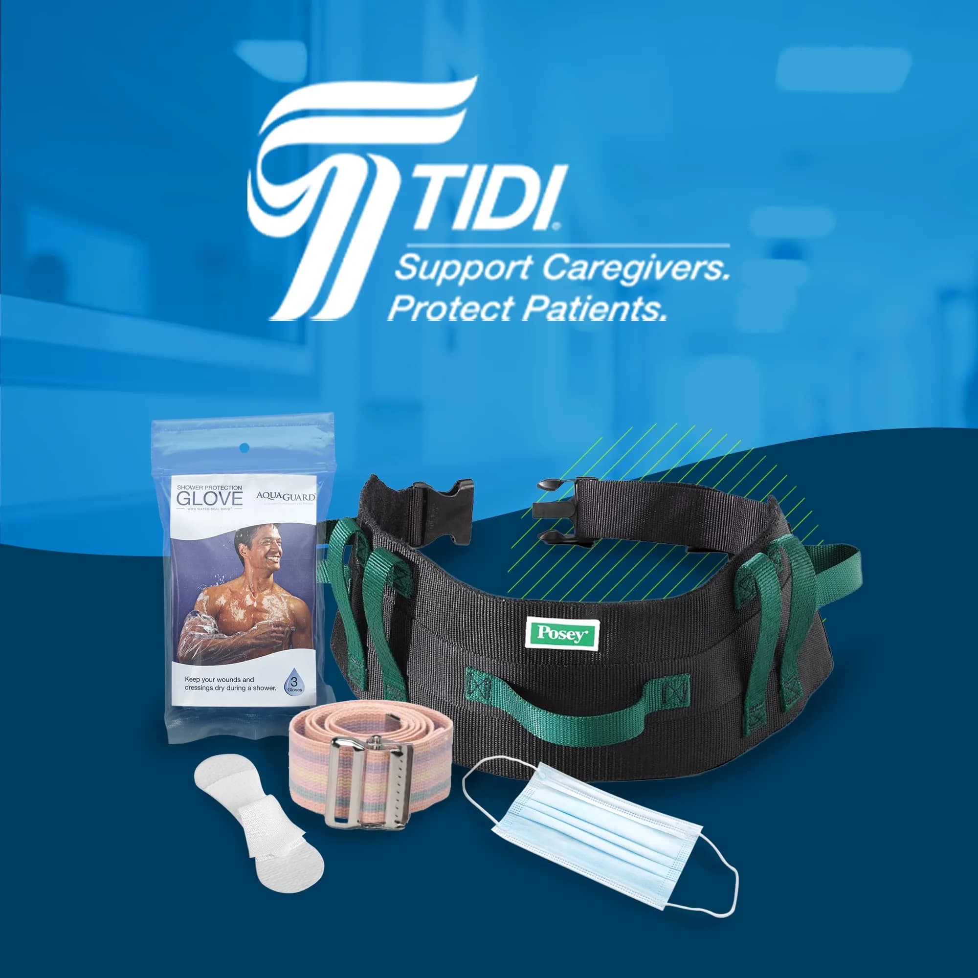Posey 8196M Trach Tube Secure Tie, Medium Size, Pack of 12 | Secure Fit for Tracheostomy Care - view 7