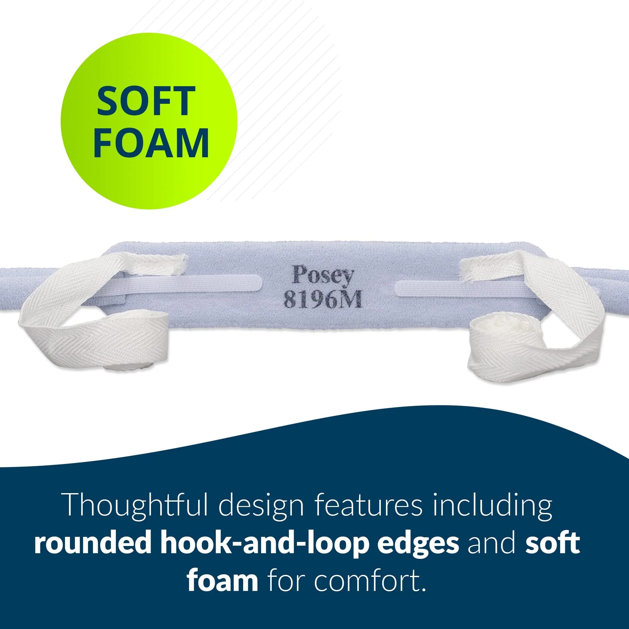 Posey 8196M Trach Tube Secure Tie, Medium Size, Pack of 12 | Secure Fit for Tracheostomy Care - view 2