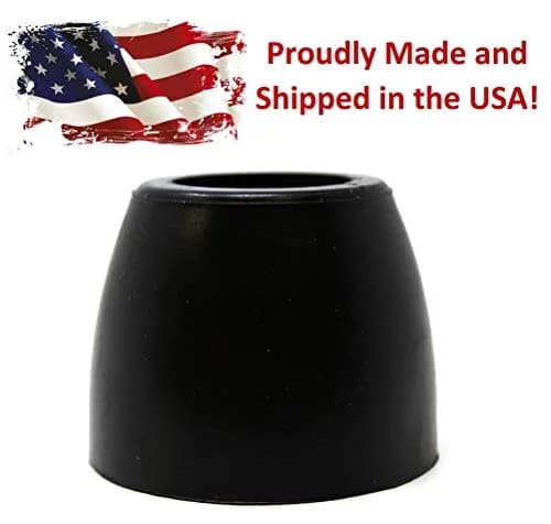 JSP Manufacturing 2" Rubber Cone Stop Bumper for Cargo Trailer Ramp Door | Heavy Duty Automotive Grade Rubber thumbnail 6