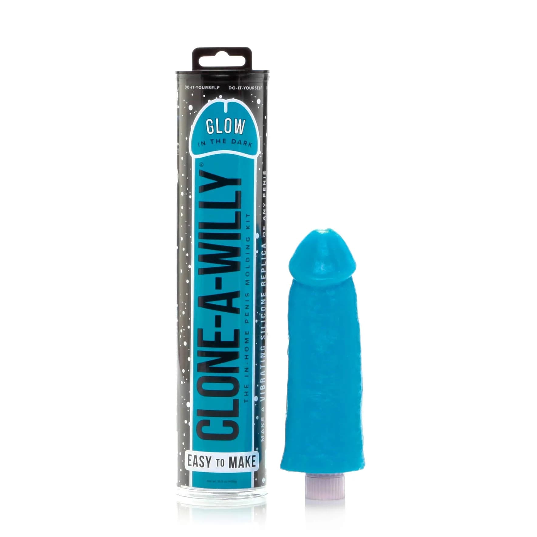 Empire Laboratories Inc. Clone-A-Willy Silicone Penis Casting Kit for Unisex | Glow in the Dark Blue — Blue