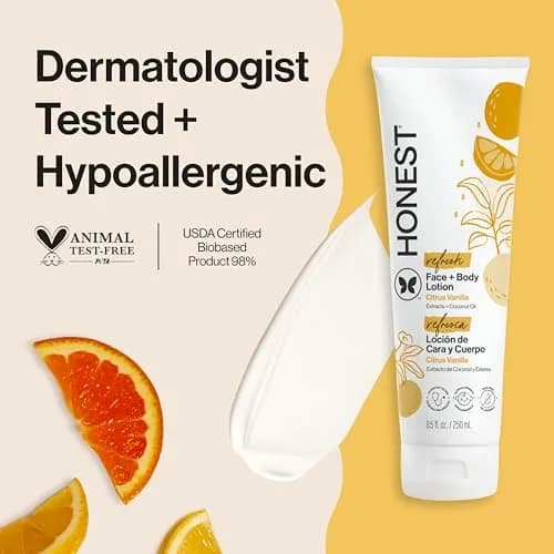 The Honest Company Body Lotion Citrus Vanilla Refresh 251ml (8.5 fl oz) | Hypoallergenic & Dermatologist Tested thumbnail 2