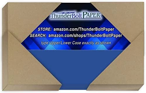ThunderBolt Paper 3x5 Inch Royal Blue Cardstock 65# | Bright, Smooth, Sustainable (70-120 chars) thumbnail 1