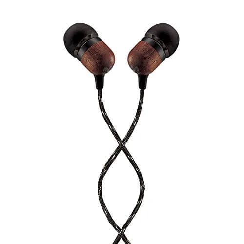 House of Marley Smile Jamaica Wired Earbuds with Mic, Noise-Isolating In-Ear Headphones, 9mm Dynamic Drivers, 3.5mm Jack Sustainable (Signature Black) thumbnail 1