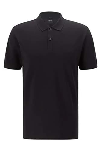 Boss Pallas Short Sleeve Polo Shirt in Black | Moisture-Wicking, Odor-Control, Regular Fit thumbnail 1