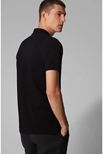 Boss Pallas Short Sleeve Polo Shirt in Black | Moisture-Wicking, Odor-Control, Regular Fit thumbnail 4
