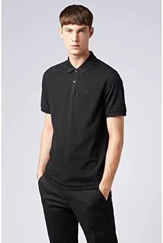 Boss Pallas Short Sleeve Polo Shirt in Black | Moisture-Wicking, Odor-Control, Regular Fit thumbnail 6
