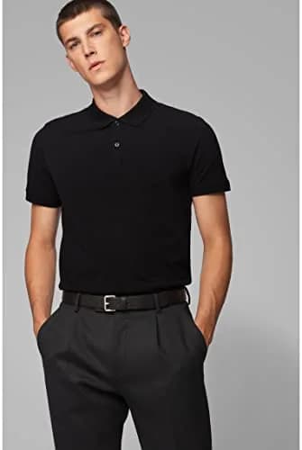 Boss Pallas Short Sleeve Polo Shirt in Black | Moisture-Wicking, Odor-Control, Regular Fit thumbnail 3