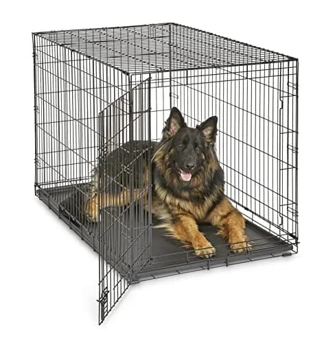 New World 48-Inch Single Door Dog Crate XL Breeds 90-110 lbs | Secure, Durable & Foldable thumbnail 1