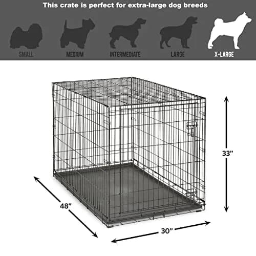 New World 48-Inch Single Door Dog Crate XL Breeds 90-110 lbs | Secure, Durable & Foldable thumbnail 7