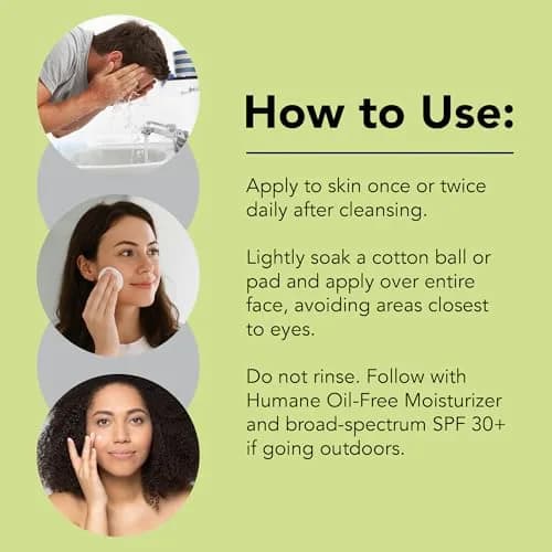 Humane Clarifying Toner for Face - 2% BHA Liquid Salicylic Acid | Gentle Exfoliation for All Skin Types thumbnail 4