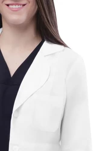 ADAR Medical Uniforms Women's Lab Coat Belted 33" White 3X | Professional Medical Wear thumbnail 5