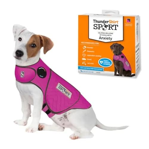 Thundershirt Dog Anxiety Vest Small Fuchsia Sport | Vet-Recommended Calming Pressure Technology thumbnail 1