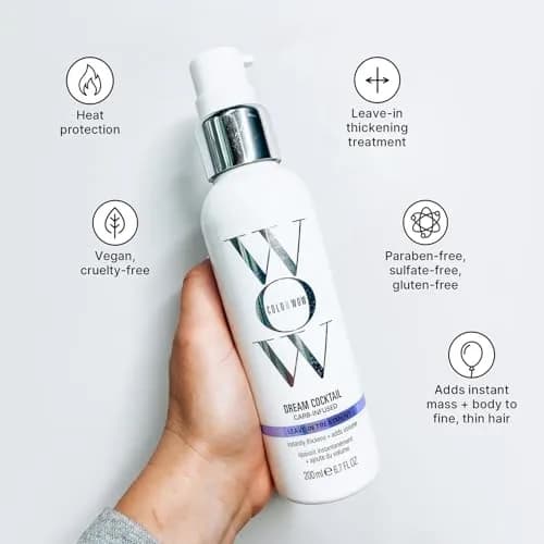 COLOR WOW Dream Cocktail Carb – Carb Infused Thickening Leave-In Treatment 6.7 Fl Oz | Supports Fuller Hair with Heat Activation thumbnail 7