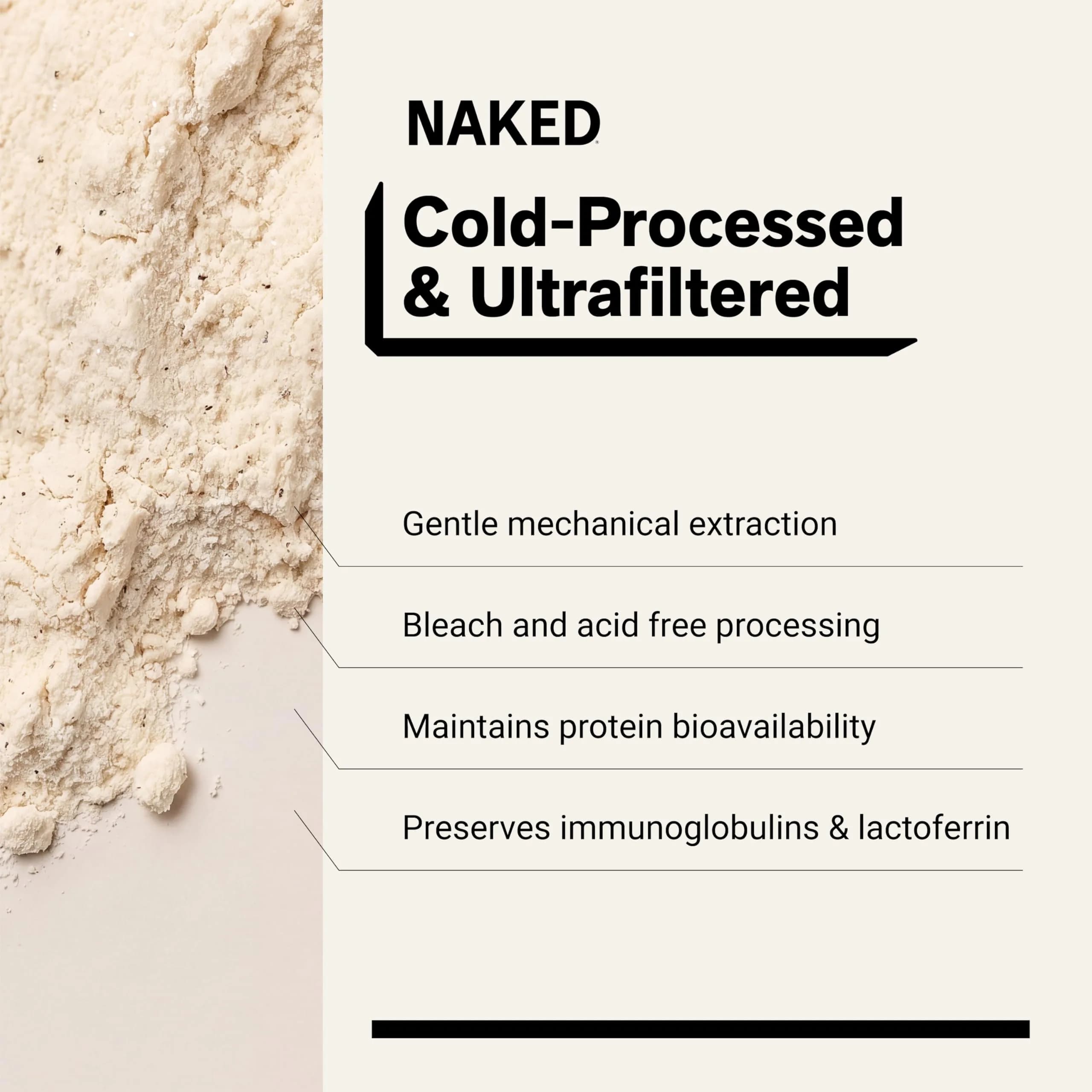 NAKED Strawberry Whey Protein Powder 2.27kg (5 lb) | All Natural Grass Fed Whey Protein Aid Muscle Growth & Recovery - view 4