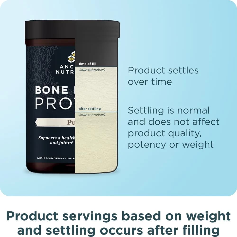 Ancient Nutrition Grass Fed Bone Broth Protein Powder 15.7oz (445g) | 20g Protein Per Serving, Supports Joints & Gut - view 9
