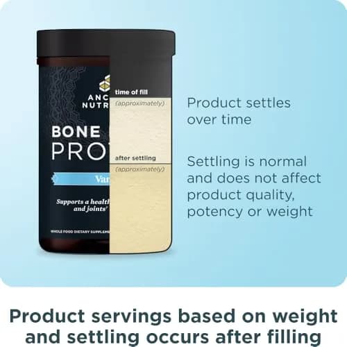 Ancient Nutrition Bone Broth Protein Powder Vanilla 20 Servings (590g / 1.3lb) | 20g Protein Per Serving thumbnail 9