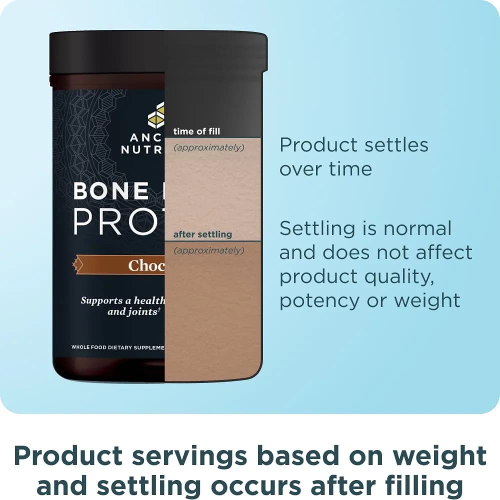 Ancient Nutrition Chocolate Bone Broth Protein Powder 17.8oz (808g) | 20g Protein Per Serving, Gluten-Free - view 9