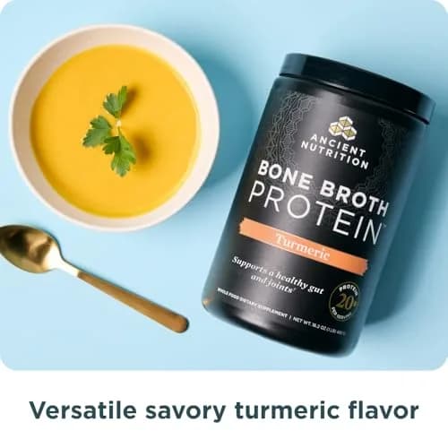 Ancient Nutrition Bone Broth Protein Powder, Savory Turmeric | Supports Joint & Gut Health thumbnail 7