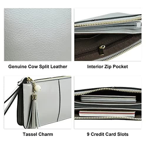 befen Genuine Leather Wristlet Clutch for Women | 21.6cm (8.5in) x 11.4cm (4.5in) x 2cm (0.8in) thumbnail 5