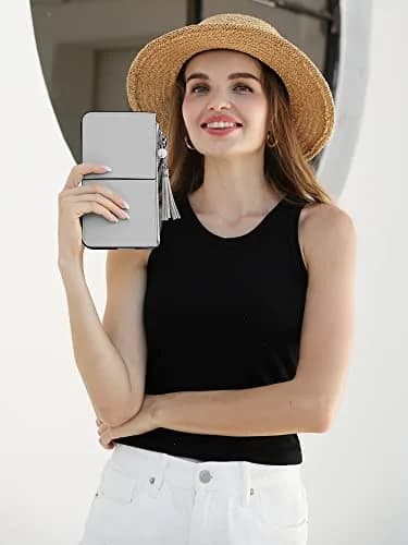 befen Genuine Leather Wristlet Clutch for Women | 21.6cm (8.5in) x 11.4cm (4.5in) x 2cm (0.8in) thumbnail 2