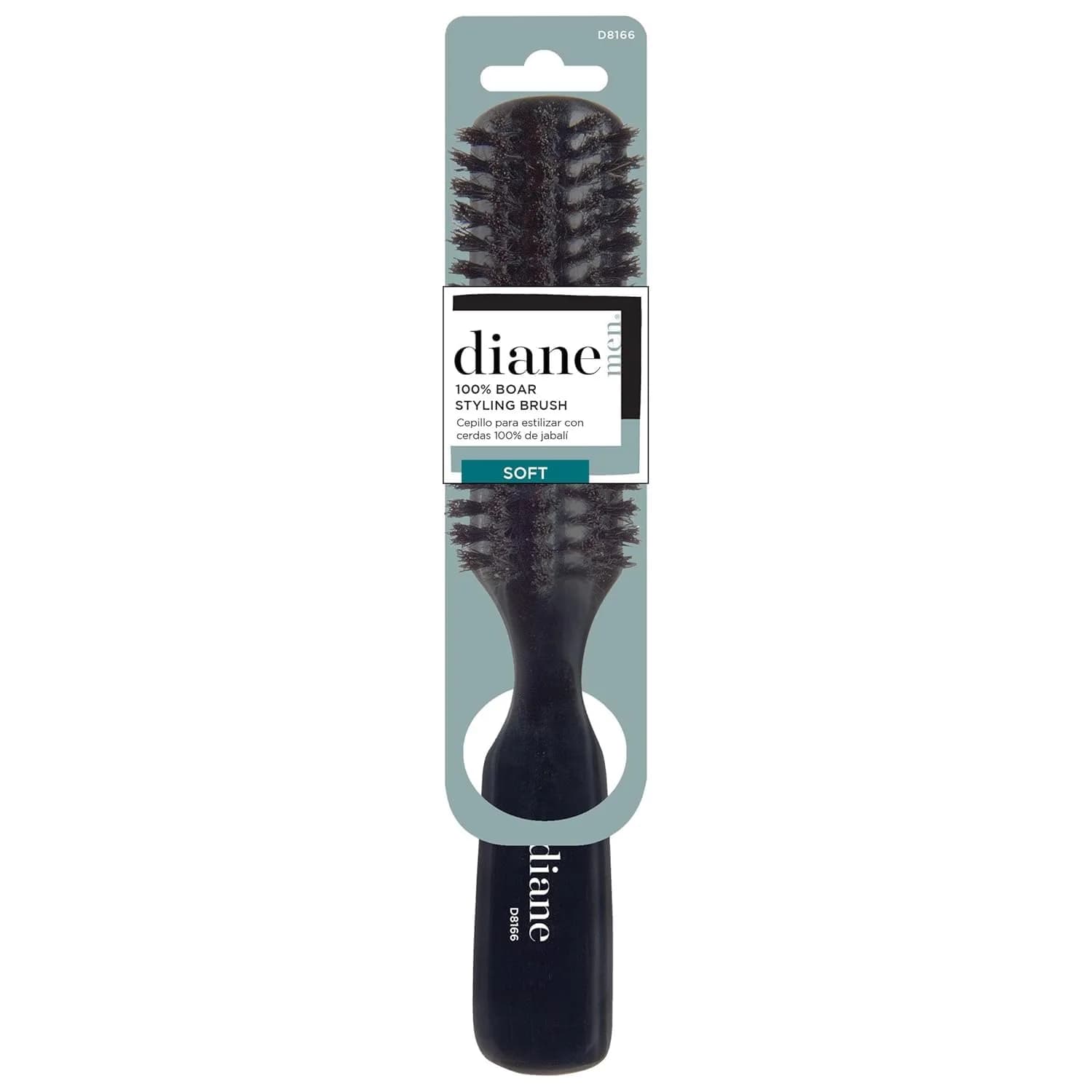 Diane 100% Soft Boar Bristle Styling Brush | Gentle on Sensitive Scalps, Creates Shine — STYLING