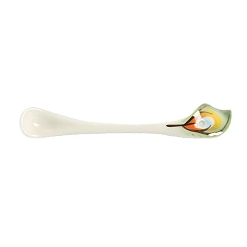 vanki Peacock Theme Porcelain Tea Cup and Saucer Set with Spoon, 200ml (6.8 Fl Oz) | Romantic Creative Present thumbnail 4