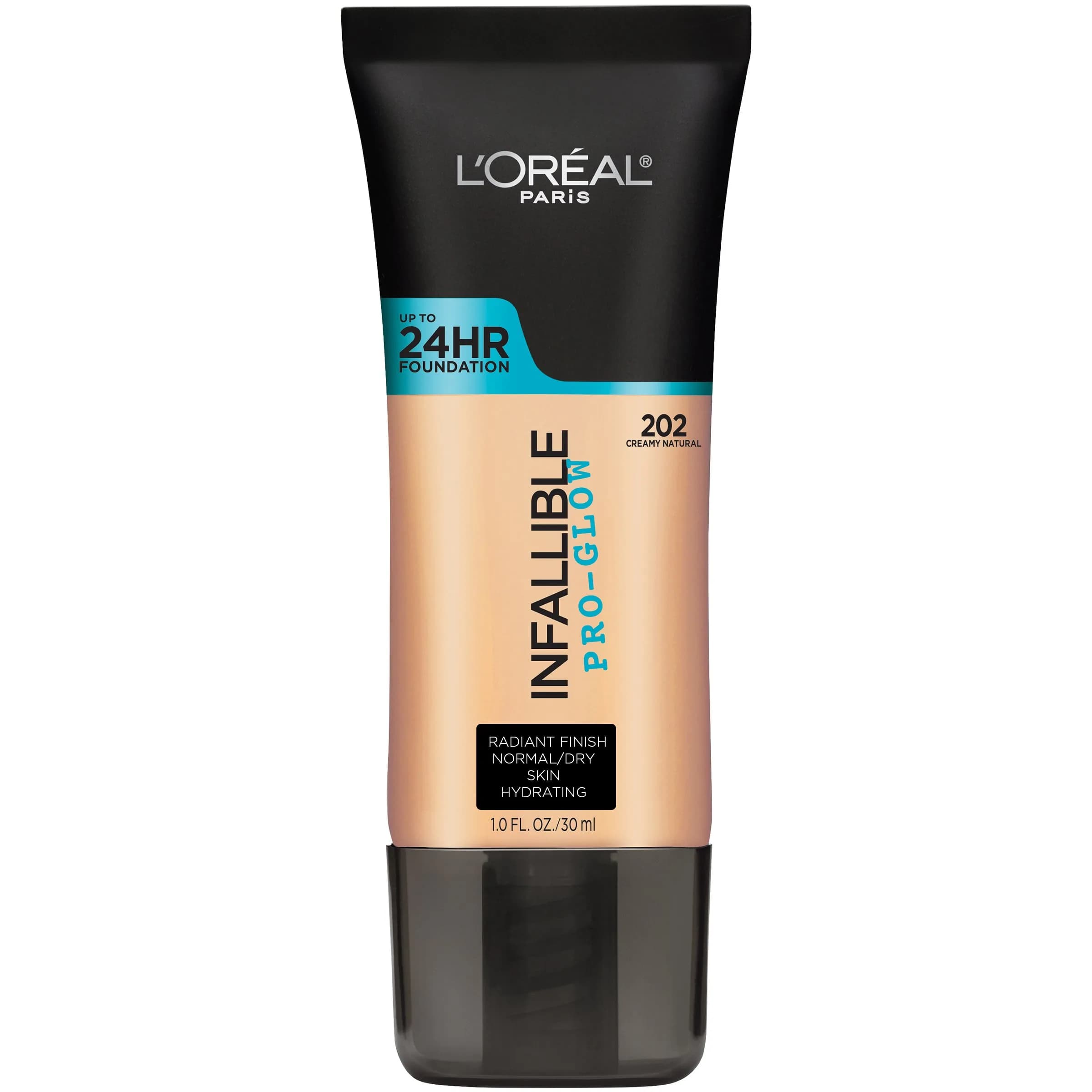 L'Oreal Paris Infallible Pro-Glow Foundation - Creamy Natural Shade, 29.57ml (1 fl oz) - Hydrating Glow - main product image