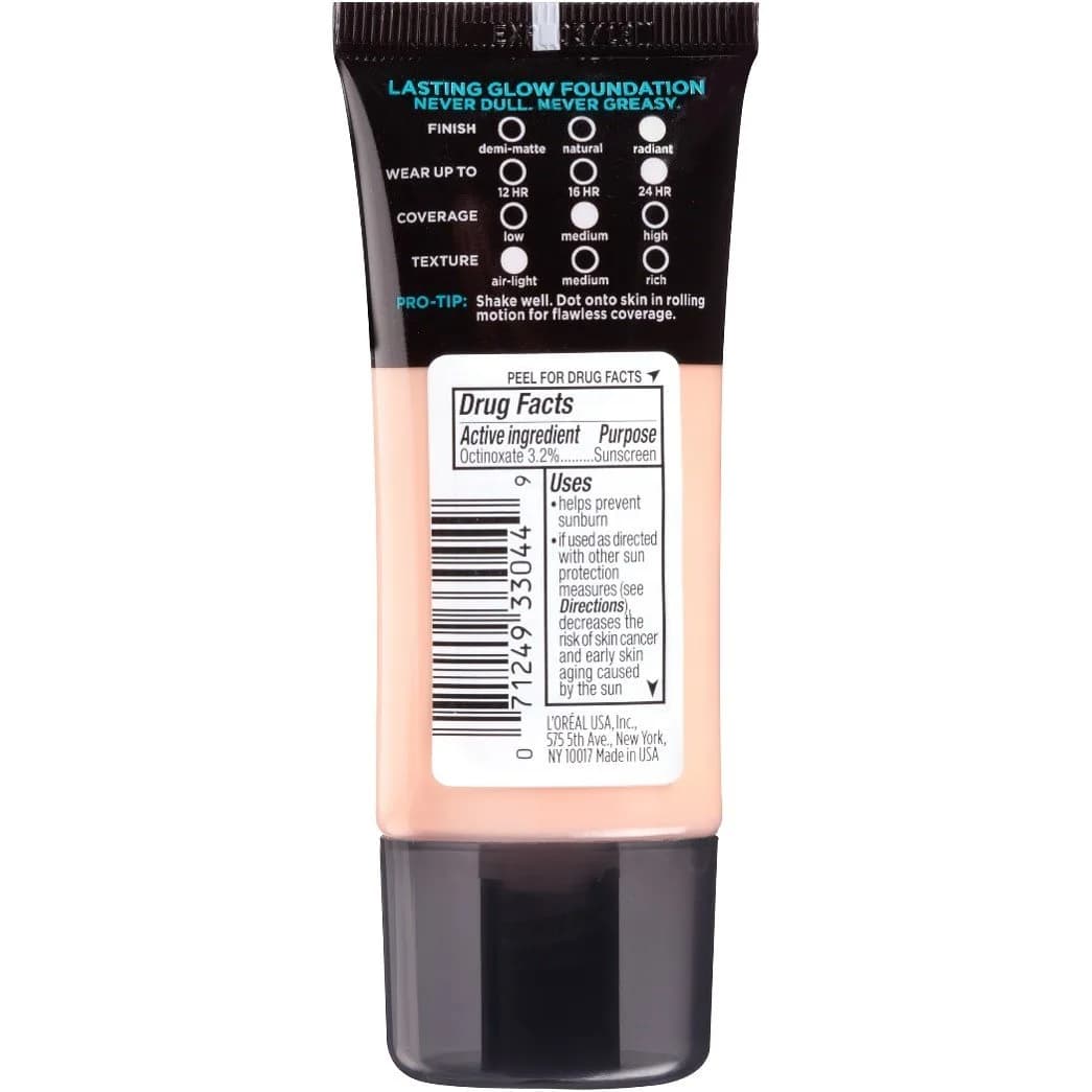 L'Oreal Paris Infallible Pro-Glow Foundation - Classic Ivory - Hydrating Glow Up to 24HR - view 2