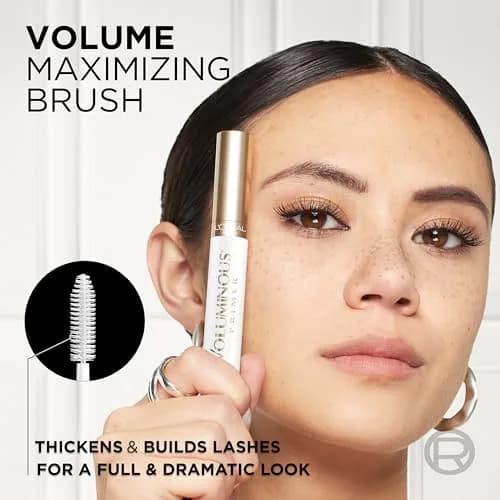L'Oreal Paris Voluminous Lash Boosting Conditioning Primer Mascara White Primer 7.3ml (0.24 Fl Oz) | Boosts Lashes for Fuller Look thumbnail 5