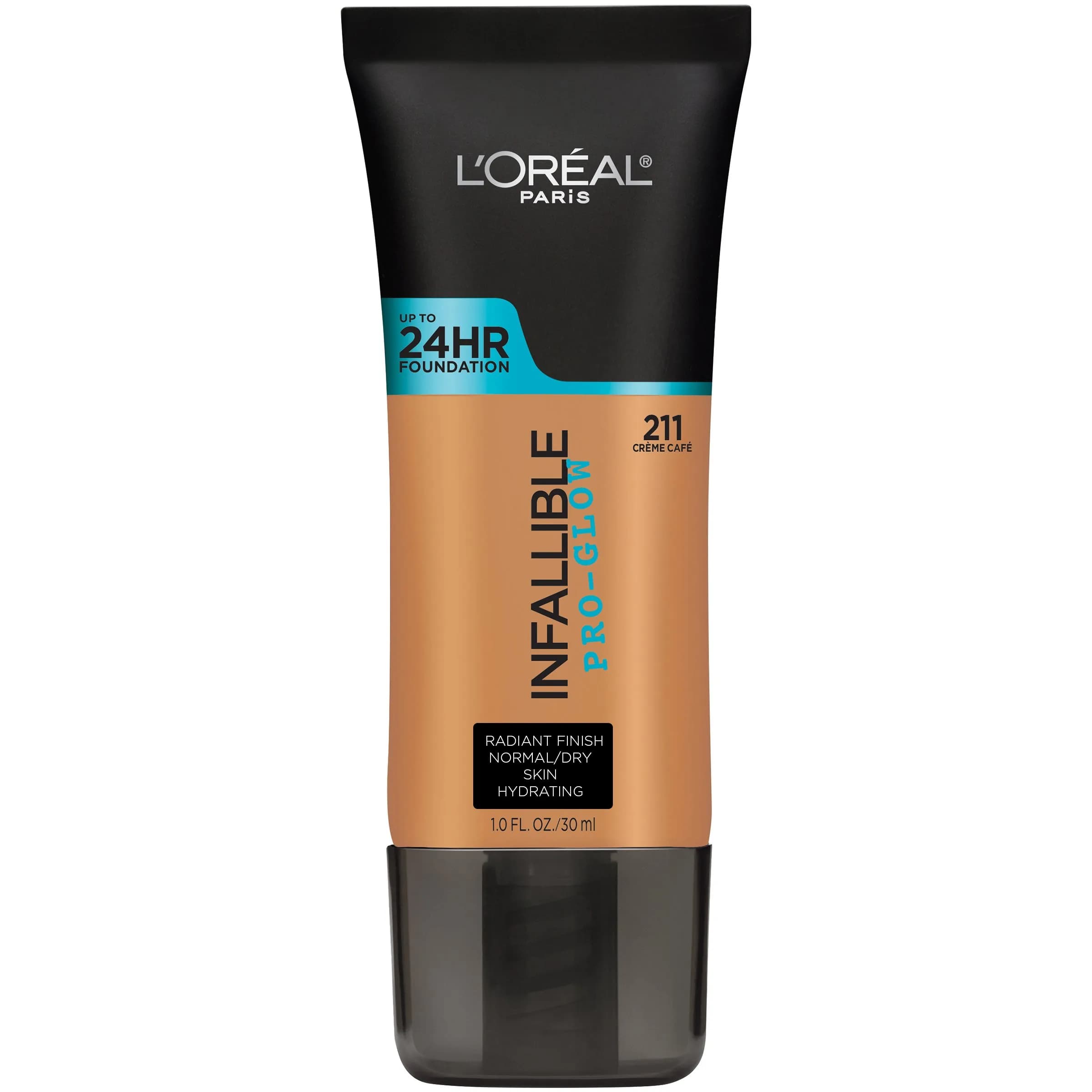 L'Oreal Paris Infallible Pro-Glow Foundation, Creme Café, Hydrating Glow Up to 24HR, 29.57ml - main product image