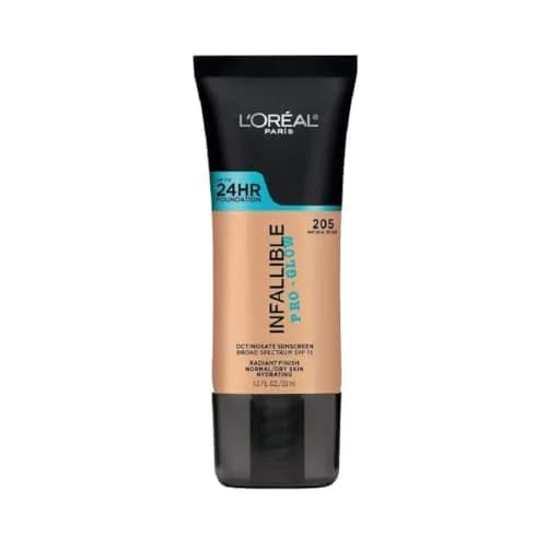 L'Oreal Paris Infallible Pro-Glow Foundation Natural Beige 29.57ml (1 fl oz) | Hydrating Glow Up to 24HR — Natural Beige
