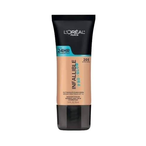 L'Oreal Paris Infallible Pro-Glow Foundation Natural Beige 29.57ml (1 fl oz) | Hydrating Glow Up to 24HR thumbnail 4