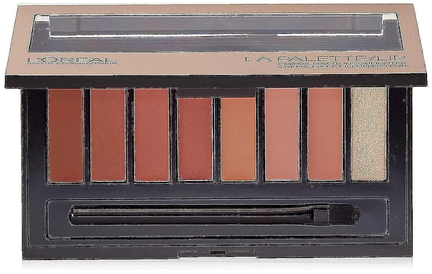 L'Oreal Paris Colour Riche La Palette Lip, Nude | Multi-Finish, 8 Shades, Matte & Cream — Nude