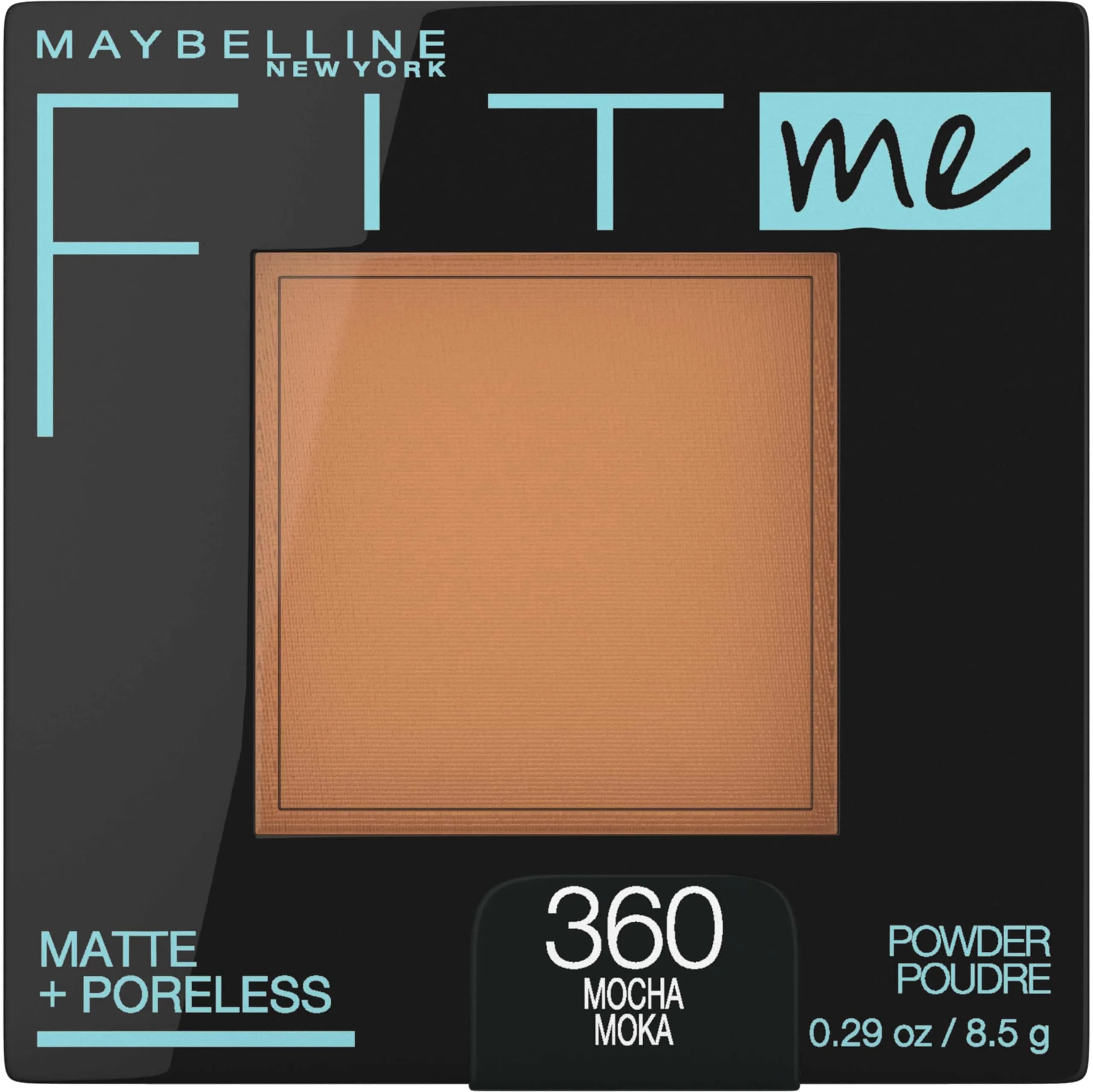 Maybelline Fit Me Matte + Poreless Pressed Powder, Mocha, 8.23 g (0.29 Oz) | Oily Skin Shine Control - main product image