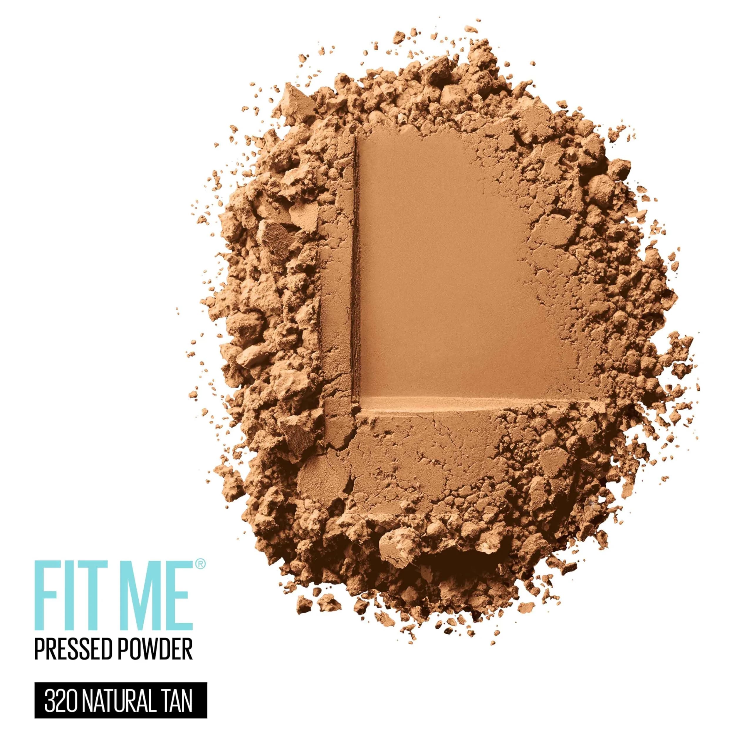 Maybelline Fit Me Matte + Poreless Pressed Powder, Natural Tan (320), 8g - Controls Shine for Oily Skin - view 2